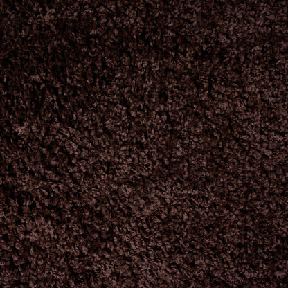 Chocolate Brown Thick Shaggy Rug - California