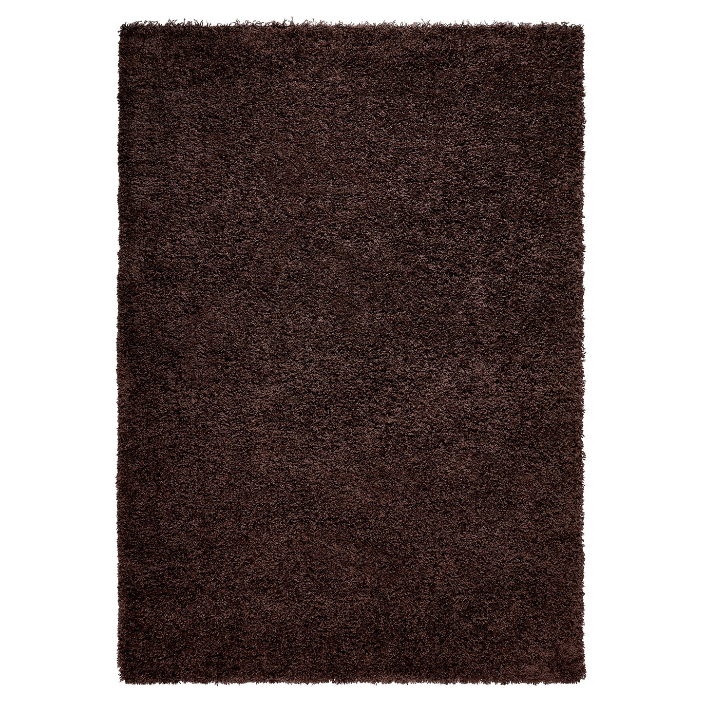 Chocolate Brown Thick Shaggy Rug - California