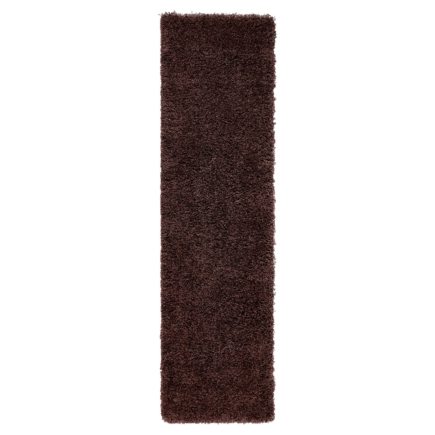 Chocolate Brown Thick Shaggy Rug - California