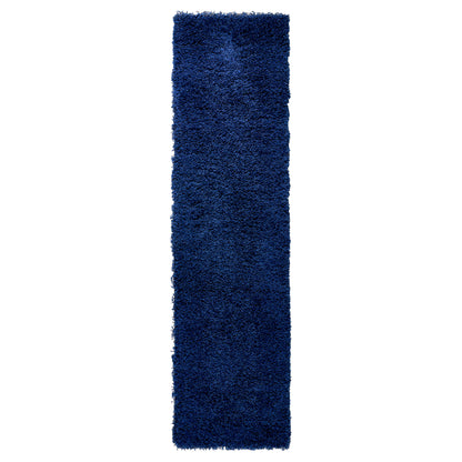 Navy Blue Thick Shaggy Rug - California