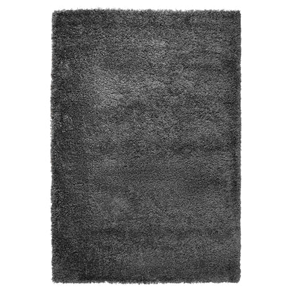 Grey Thick Shaggy Rug - California