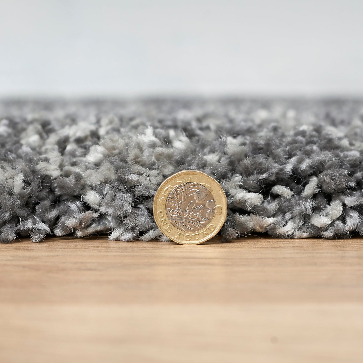 Grey Thick Shaggy Rug - California