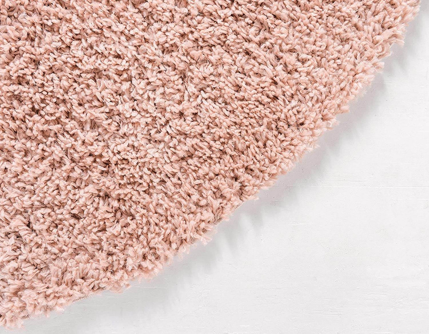 Rose Pink Thick Shaggy Rug - California