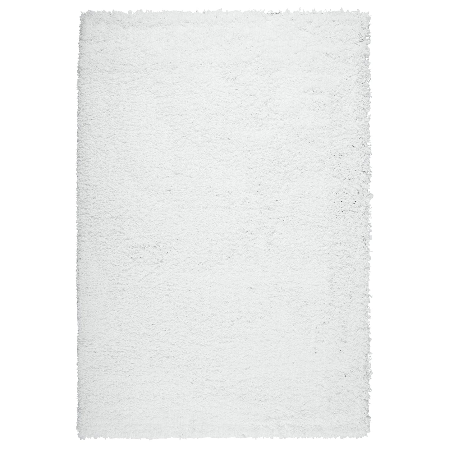 Snow White Plain Shaggy Rug - California-Bargainia.com