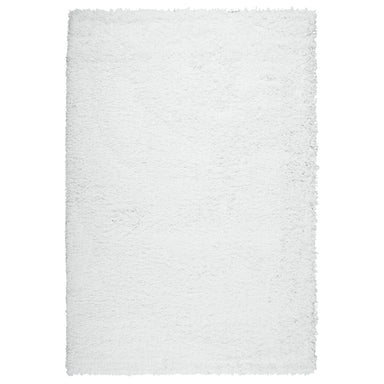 Snow White Plain Shaggy Rug - California-Bargainia.com