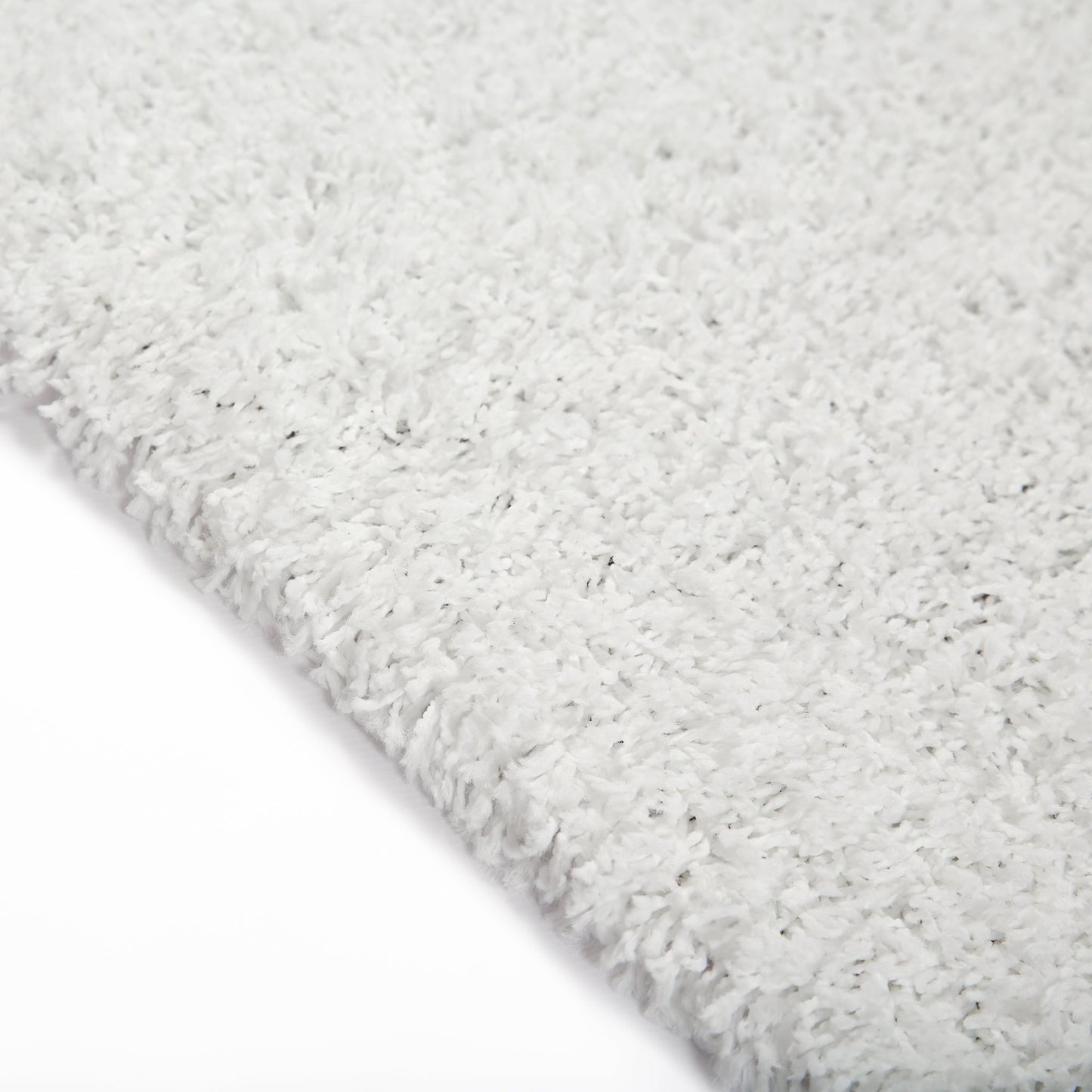 Snow White Plain Shaggy Rug - California-Bargainia.com