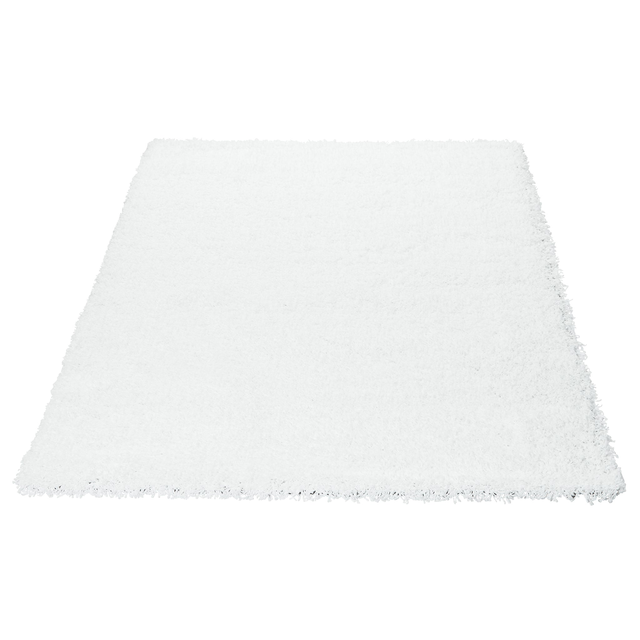 Snow White Plain Shaggy Rug - California-Bargainia.com