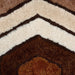 Brown 3D Geometric Shaggy Rug - California-Bargainia.com