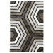 Neutral 3D Geometric Shaggy Rug - California-Bargainia.com