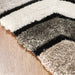 Neutral 3D Geometric Shaggy Rug - California-Bargainia.com