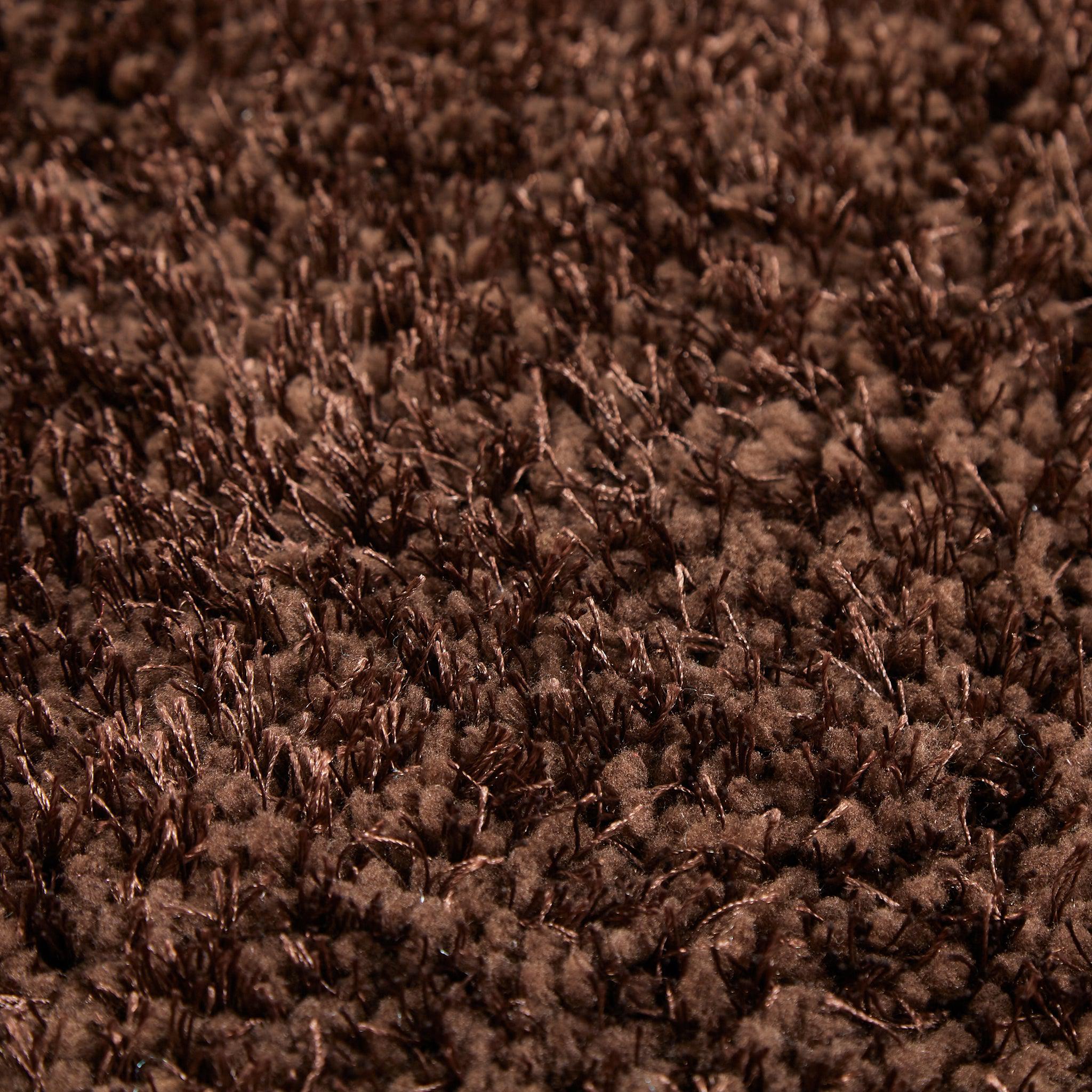 Brown Solid Shaggy Rug - New York-Bargainia.com