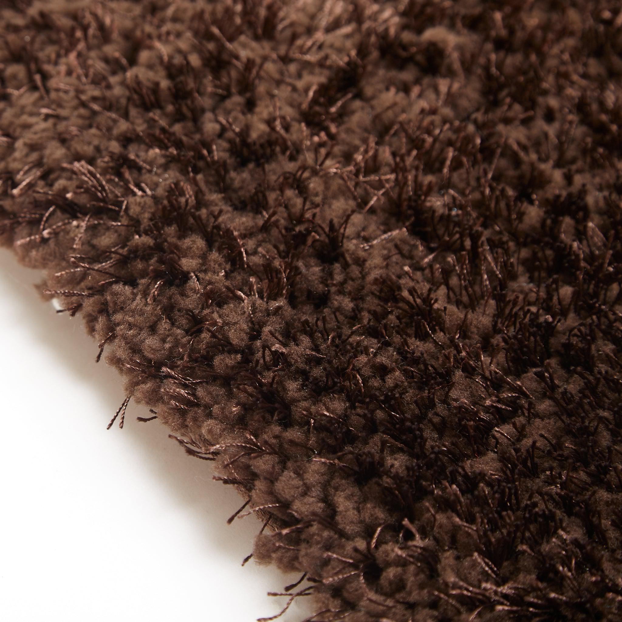 Brown Solid Shaggy Rug - New York-Bargainia.com