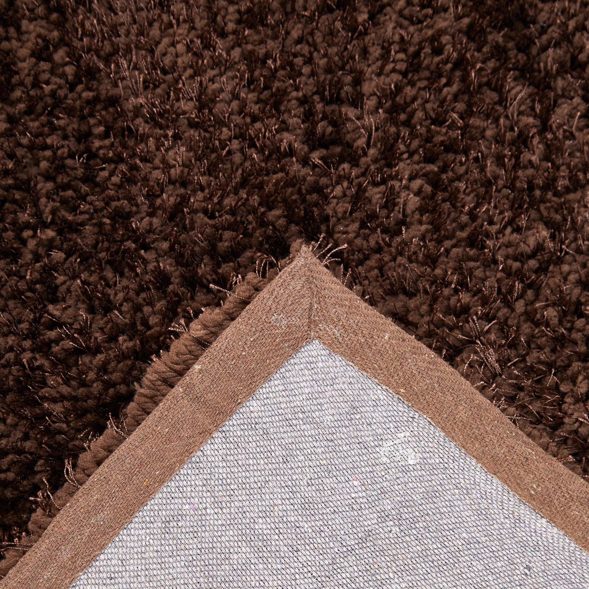 Brown Solid Shaggy Rug - New York-Bargainia.com