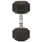 Rubber Hex Dumbbell | 20kg | Hexagon Weights | Liveup Sports-Bargainia.com