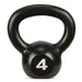 Black Cast Iron Kettlebell | 4kg | Liveup Sports-Bargainia.com