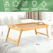 Bamboo Serving Tray With Foldable Legs - 30 x 50cm-5056536103567-Bargainia.com