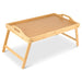 Bamboo Serving Tray With Foldable Legs - 30 x 50cm-5056536103567-Bargainia.com