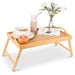 Bamboo Serving Tray With Foldable Legs - 30 x 50cm-5056536103567-Bargainia.com