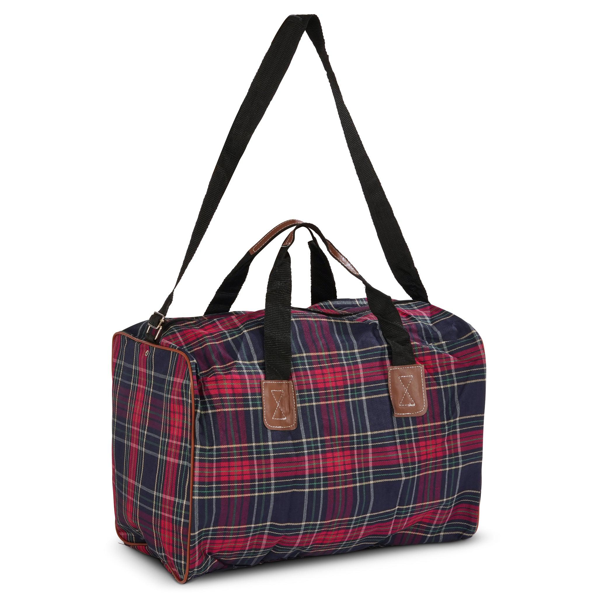 Suitcase Set Checkered 4 Piece 51cm-4038478100065-Bargainia.com