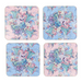 William Morris Lucerne Floral Coasters - Set of 4-5010792941271-Bargainia.com