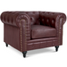 Faux Leather Chesterfield Sofa Suite - Brown-5056536103659-Bargainia.com