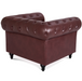 Faux Leather Chesterfield Sofa Suite - Brown-5056536103659-Bargainia.com