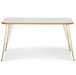 Tigris Rectangle Coffee Table - White & Gold Marble-5056536101419-Bargainia.com