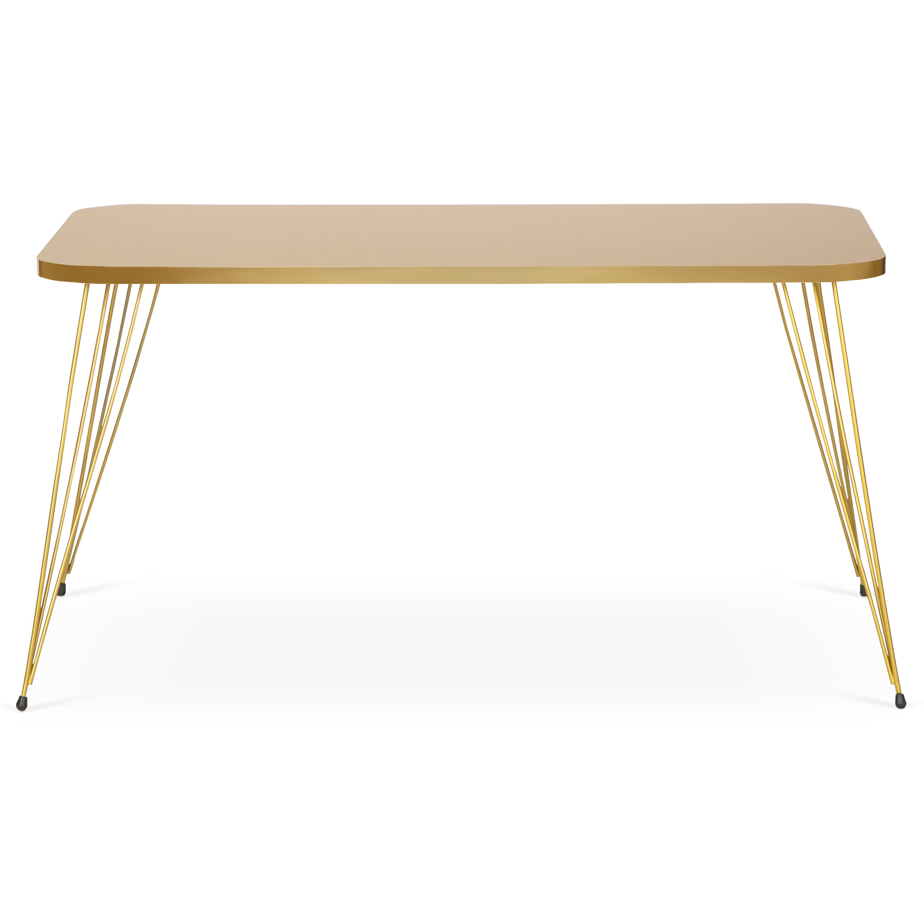 Tigris Rectangle Coffee Table - Gold-5056536101396-Bargainia.com