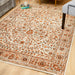 Cream Traditional Floral Rug - Texas-Bargainia.com