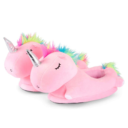 3D Slipper Unicorn - Pink - Large Kids-Bargainia.com