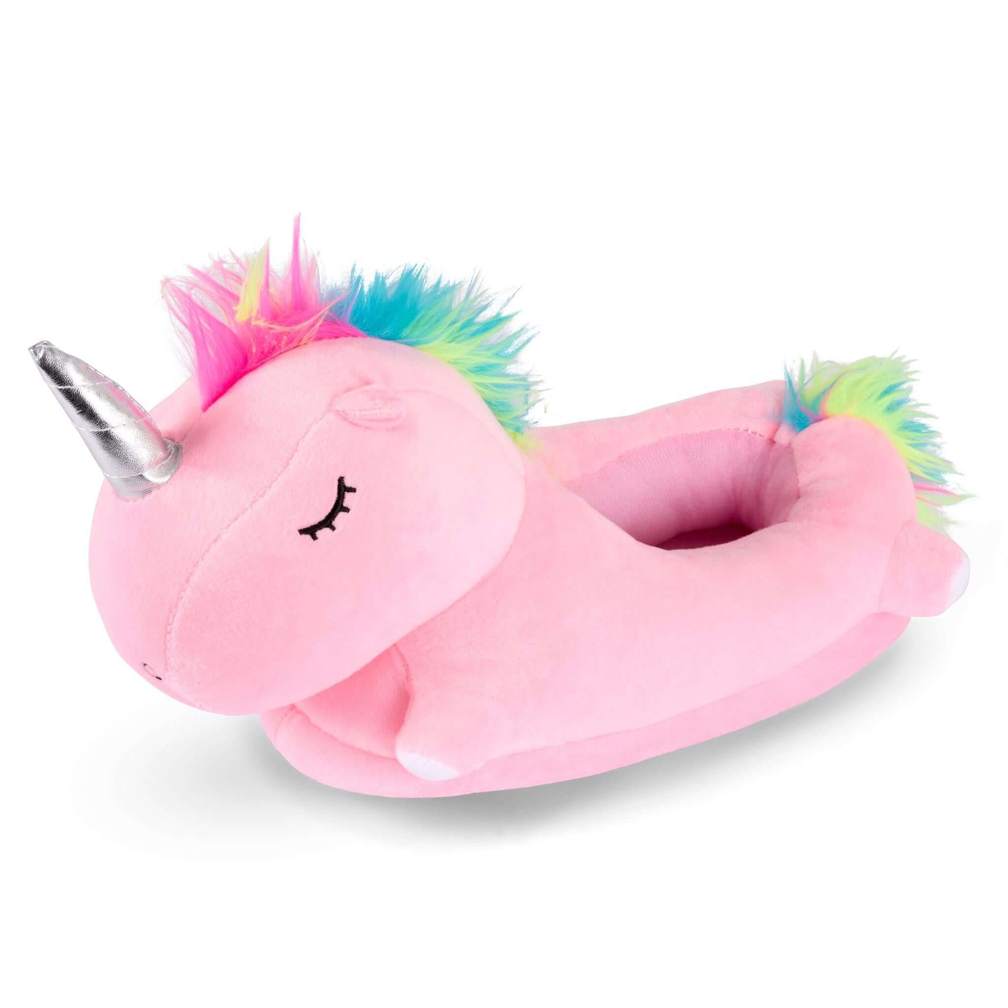 3D Slipper Unicorn - Pink - Large Kids-Bargainia.com