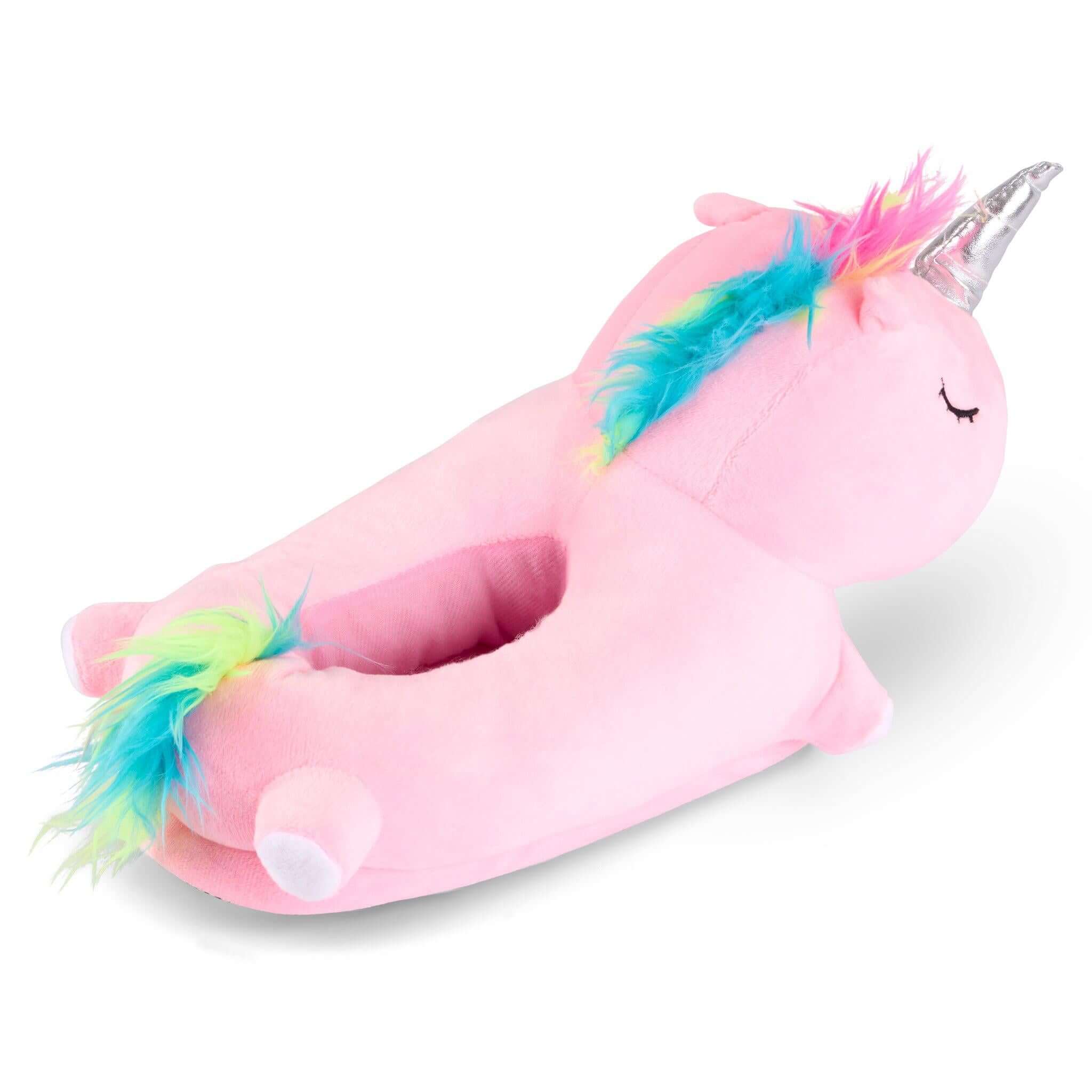 3D Slipper Unicorn - Pink - Large Kids-Bargainia.com