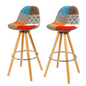 Barcelona Bar Stools - Multicoloured Patchwork