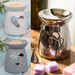 Twin Heart Wax & Oil Warmer - Assorted Colours-Bargainia.com