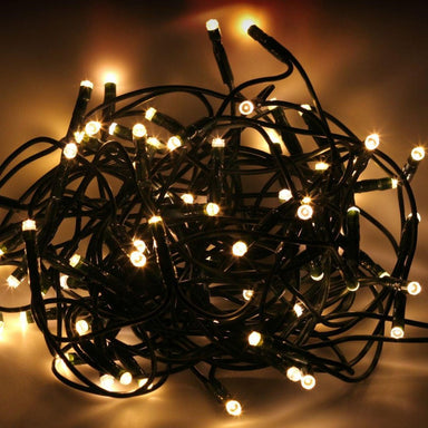 Battery Operated String Lights - 200 LED Bulbs - Warm White-5056150236474-Bargainia.com