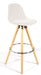 Barcelona Bar Stools - Set Of 2 - Ivory White-5056150252924-Bargainia.com