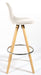 Barcelona Bar Stools - Set Of 2 - Ivory White-5056150252924-Bargainia.com