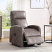 Lift & Tilt Dom Faux Leather Electric Recliner Armchair - Mocha-5056536118752-Bargainia.com