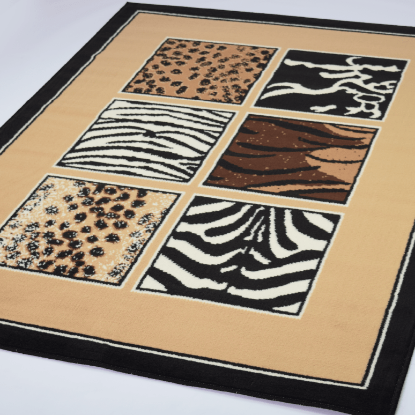 Safari Skin Boxed Rug