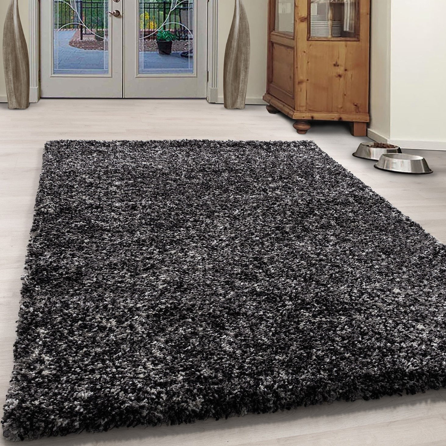 Grey/Anthracite Mixed Shaggy Rug | Enjoy | bargainia.com-Bargainia.com