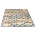 Navy Contemporary Faded Rhombus Design Rug - Texas - Bargainia.com