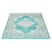 Blue Contemporary Faded Oriental Kashan Rug - Texas - Bargainia.com