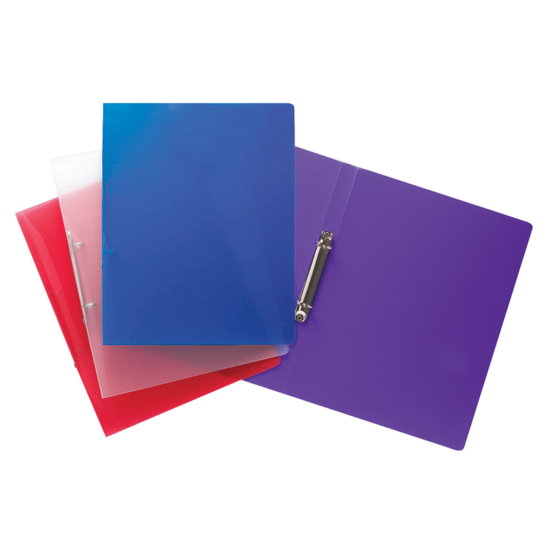 A4 Slim Ring Binder - Assorted-5.01687E+12-Bargainia.com