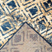 Navy Contemporary Faded Rhombus Design Rug - Texas - Bargainia.com