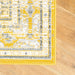 Mustard Contemporary Faded Oriental Kashan Rug - Texas - Bargainia.com