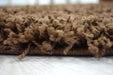 Brown Plain Shaggy Rug - California-Bargainia.com