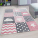 Pink Checked Rug | Kids Rugs | bargainia.com-Bargainia.com