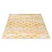 Mustard Contemporary Faded Rhombus Design Rug - Texas - Bargainia.com