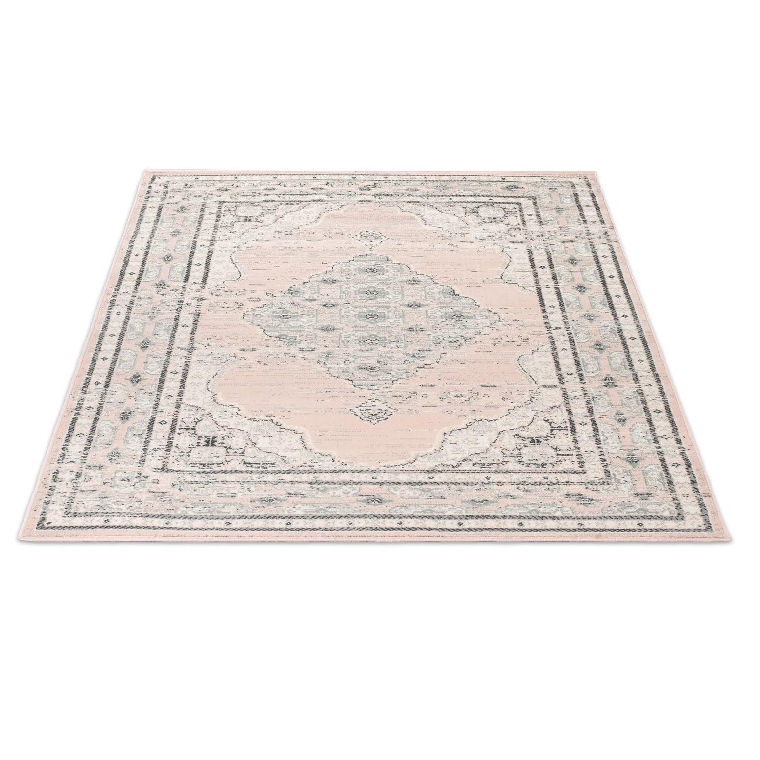 Pink Contemporary Faded Oriental Kashan Rug - Texas - Bargainia.com