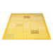 Mustard Contemporary Deco Tiles Rug - Texas - Bargainia.com